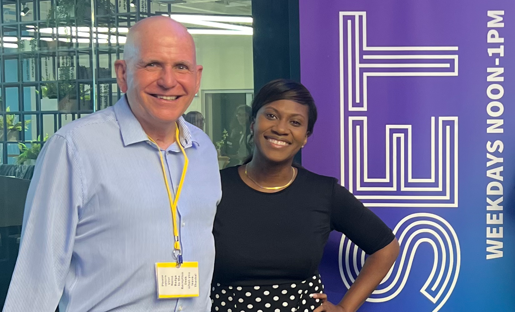 WBEZ Shash-Ann Simons and D4D's Bob Shea